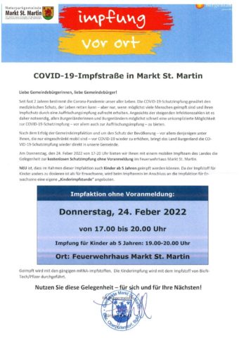 2022 Covid Impfstraße Bild